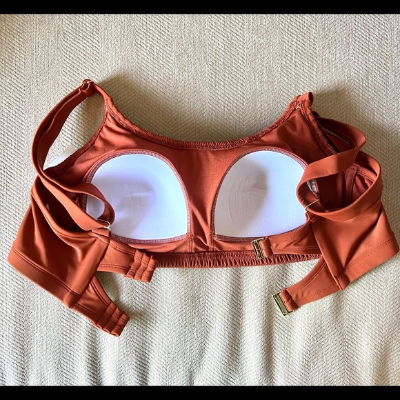 Xhilaration Plus Size Smocked Bralette Bikini Top - Picture 9 of 9